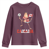 Funny Marcus The Worm Youth Sweatshirt Canadian Pride Soccer Gift