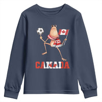 Funny Marcus The Worm Youth Sweatshirt Canadian Pride Soccer Gift