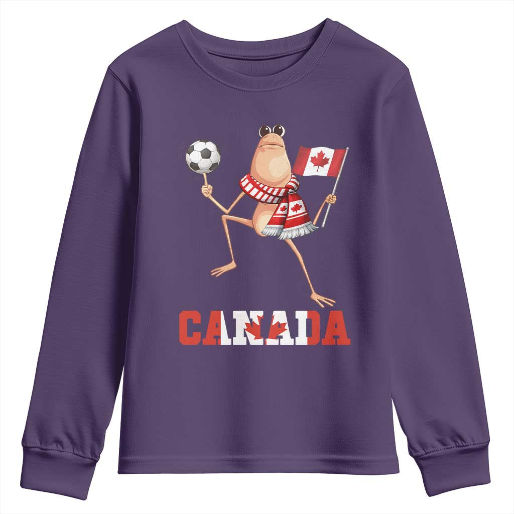 Funny Marcus The Worm Youth Sweatshirt Canadian Pride Soccer Gift