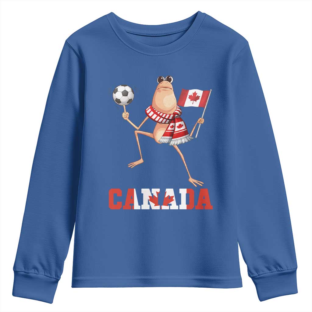 Funny Marcus The Worm Youth Sweatshirt Canadian Pride Soccer Gift