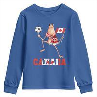 Funny Marcus The Worm Youth Sweatshirt Canadian Pride Soccer Gift