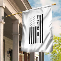 Fight Skin Cancer Melanoma Fighter USA Flag Garden Flag