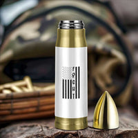 Fight Skin Cancer Melanoma Fighter USA Flag Bullet Tumbler
