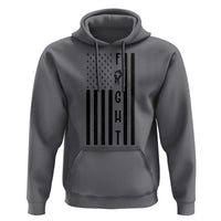 Fight Skin Cancer Melanoma Fighter USA Flag Hoodie