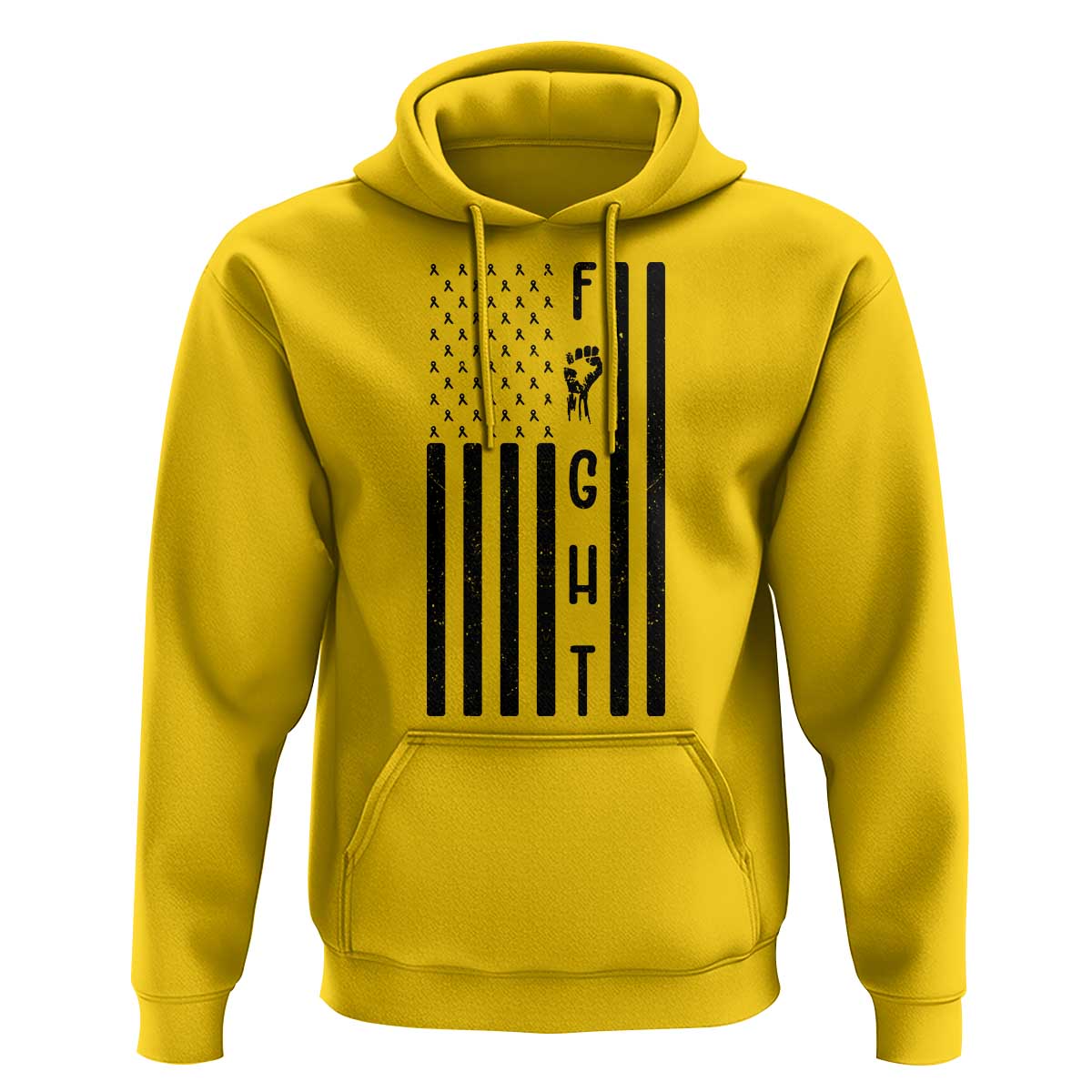 Fight Skin Cancer Melanoma Fighter USA Flag Hoodie