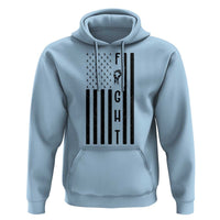 Fight Skin Cancer Melanoma Fighter USA Flag Hoodie