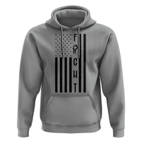 Fight Skin Cancer Melanoma Fighter USA Flag Hoodie