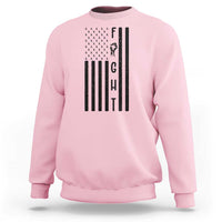 Fight Skin Cancer Melanoma Fighter USA Flag Sweatshirt