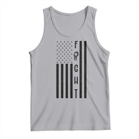 Fight Skin Cancer Melanoma Fighter USA Flag Tank Top