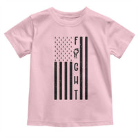 Fight Skin Cancer Melanoma Fighter USA Flag Toddler T Shirt