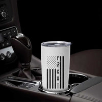 Fight Skin Cancer Melanoma Fighter USA Flag Tumbler Cup