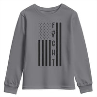 Fight Skin Cancer Melanoma Fighter USA Flag Youth Sweatshirt