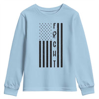 Fight Skin Cancer Melanoma Fighter USA Flag Youth Sweatshirt