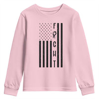 Fight Skin Cancer Melanoma Fighter USA Flag Youth Sweatshirt
