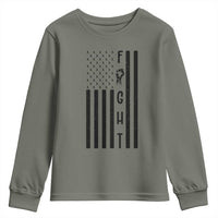 Fight Skin Cancer Melanoma Fighter USA Flag Youth Sweatshirt