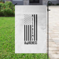 Melanoma Awareness USA Flag Garden Flag Patriotic Cancer Warrior