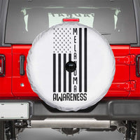 Melanoma Awareness USA Flag Spare Tire Cover Patriotic Cancer Warrior