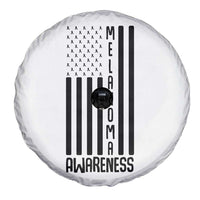Melanoma Awareness USA Flag Spare Tire Cover Patriotic Cancer Warrior