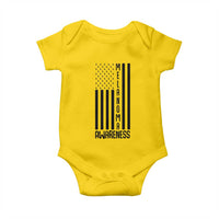 Melanoma Awareness USA Flag Baby Onesie Patriotic Cancer Warrior