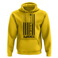 Melanoma Awareness USA Flag Hoodie Patriotic Cancer Warrior