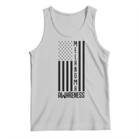 Melanoma Awareness USA Flag Tank Top Patriotic Cancer Warrior