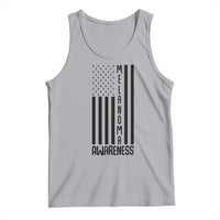 Melanoma Awareness USA Flag Tank Top Patriotic Cancer Warrior