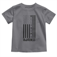 Melanoma Awareness USA Flag Toddler T Shirt Patriotic Cancer Warrior