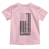 Melanoma Awareness USA Flag Toddler T Shirt Patriotic Cancer Warrior