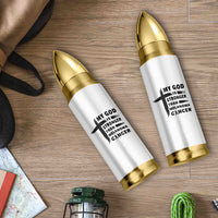 My God Is Stronger Than Melanoma Bullet Tumbler Christian Cancer Support