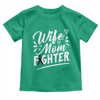 Wife Mom Melanoma Fighter Toddler T Shirt Family Support Strong And Fearless