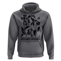 I Wear Black For My Mom Hoodie Melanoma Support Squad