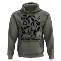 I Wear Black For My Mom Hoodie Melanoma Support Squad