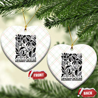 I Wear Black For My Mom Ceramic Ornament Melanoma Support Squad