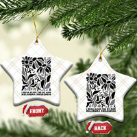I Wear Black For My Mom Ceramic Ornament Melanoma Support Squad