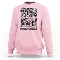 I Wear Black For My Mom Sweatshirt Melanoma Support Squad