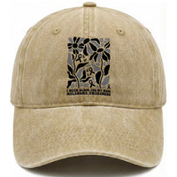 I Wear Black For My Mom Washed Cotton Baseball Cap Melanoma Support Squad