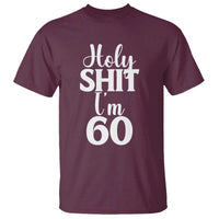 Personalized 60th Birthday Party T Shirt Custom Number Bday Holy Shit I Am 60