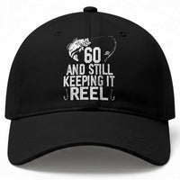 Personalized 60th Birthday Fishing Baseball Cap Custom Number Bday Still Keeping It Reel
