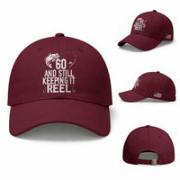Personalized 60th Birthday Fishing Baseball Cap Custom Number Bday Still Keeping It Reel