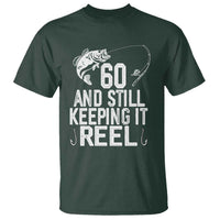 Personalized 60th Birthday Fishing T Shirt Custom Number Bday Still Keeping It Reel