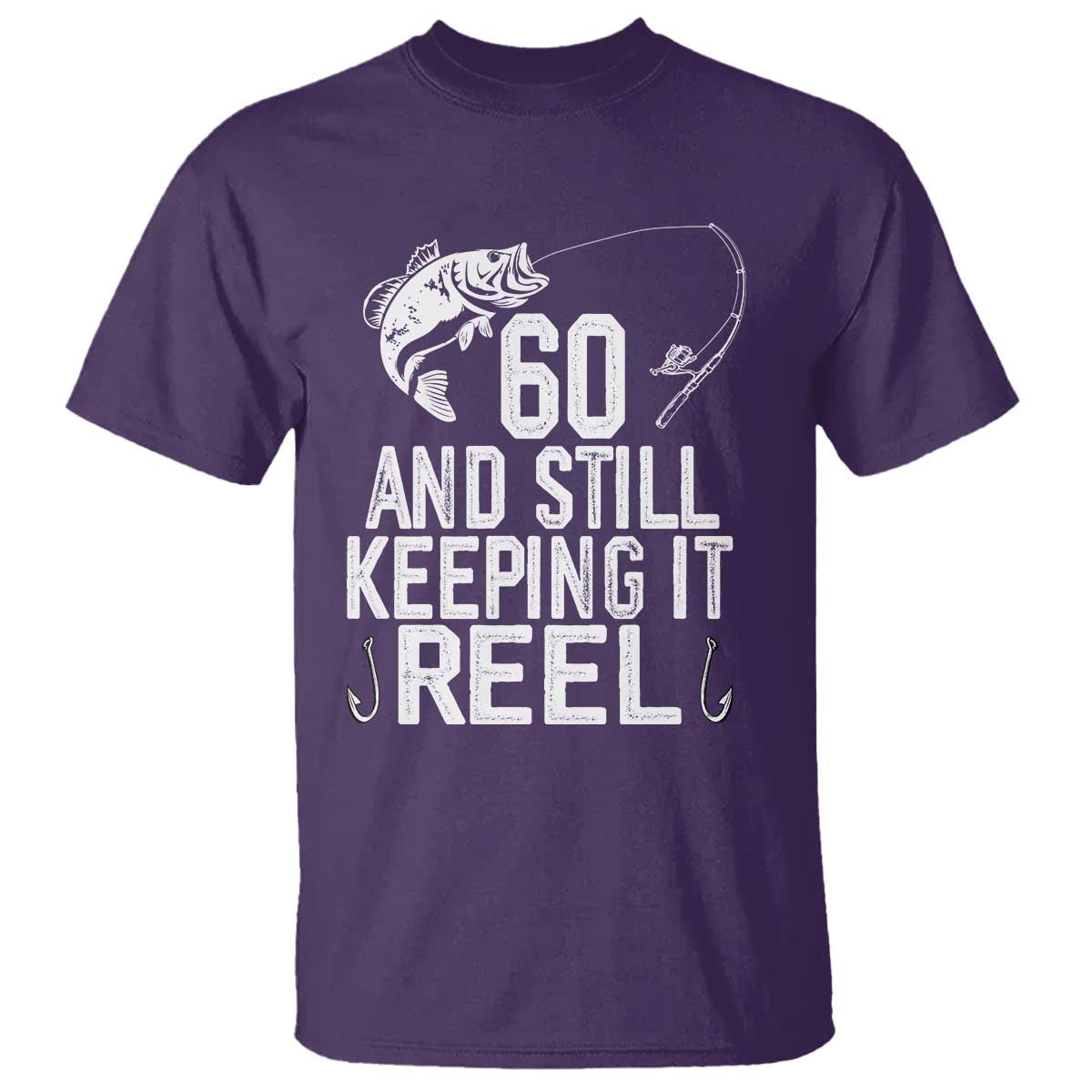 Personalized 60th Birthday Fishing T Shirt Custom Number Bday Still Keeping It Reel