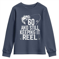 Personalized 60th Birthday Fishing Youth Sweatshirt Custom Number Bday Still Keeping It Reel