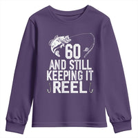 Personalized 60th Birthday Fishing Youth Sweatshirt Custom Number Bday Still Keeping It Reel