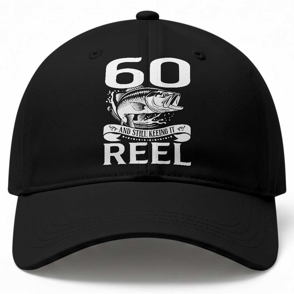 Still Keeping It Reel At 60 Baseball Cap Fisherman Birthday Gift