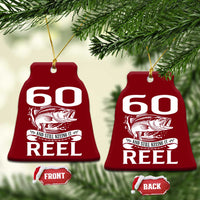 Still Keeping It Reel At 60 Ceramic Ornament Fisherman Birthday Gift