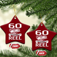 Still Keeping It Reel At 60 Ceramic Ornament Fisherman Birthday Gift