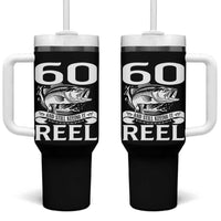 Still Keeping It Reel At 60 Tumbler With Handle Fisherman Birthday Gift
