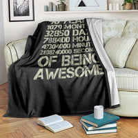 90 Years Of Being Awesome Throw Blanket 90th Birthday Gift Idea