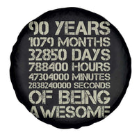 90 Years Of Being Awesome Spare Tire Cover 90th Birthday Gift Idea