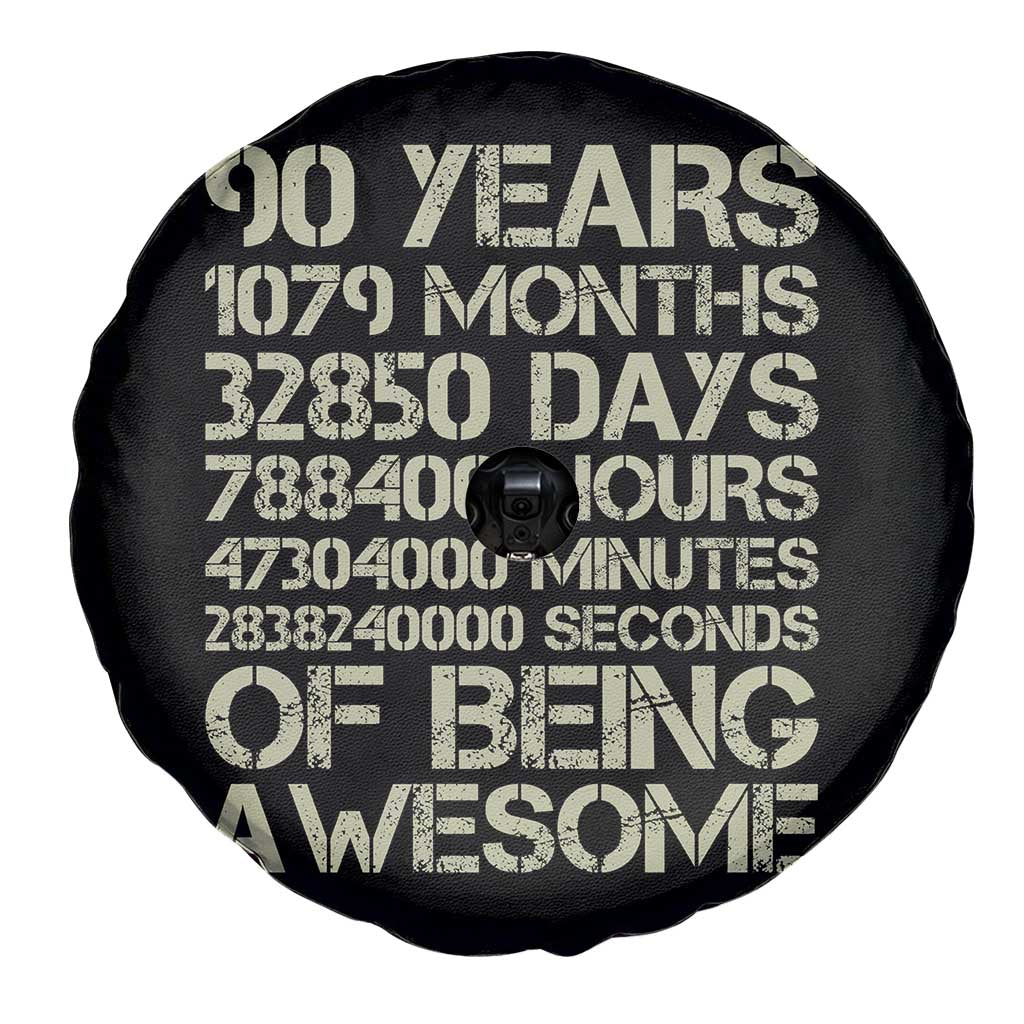 90 Years Of Being Awesome Spare Tire Cover 90th Birthday Gift Idea